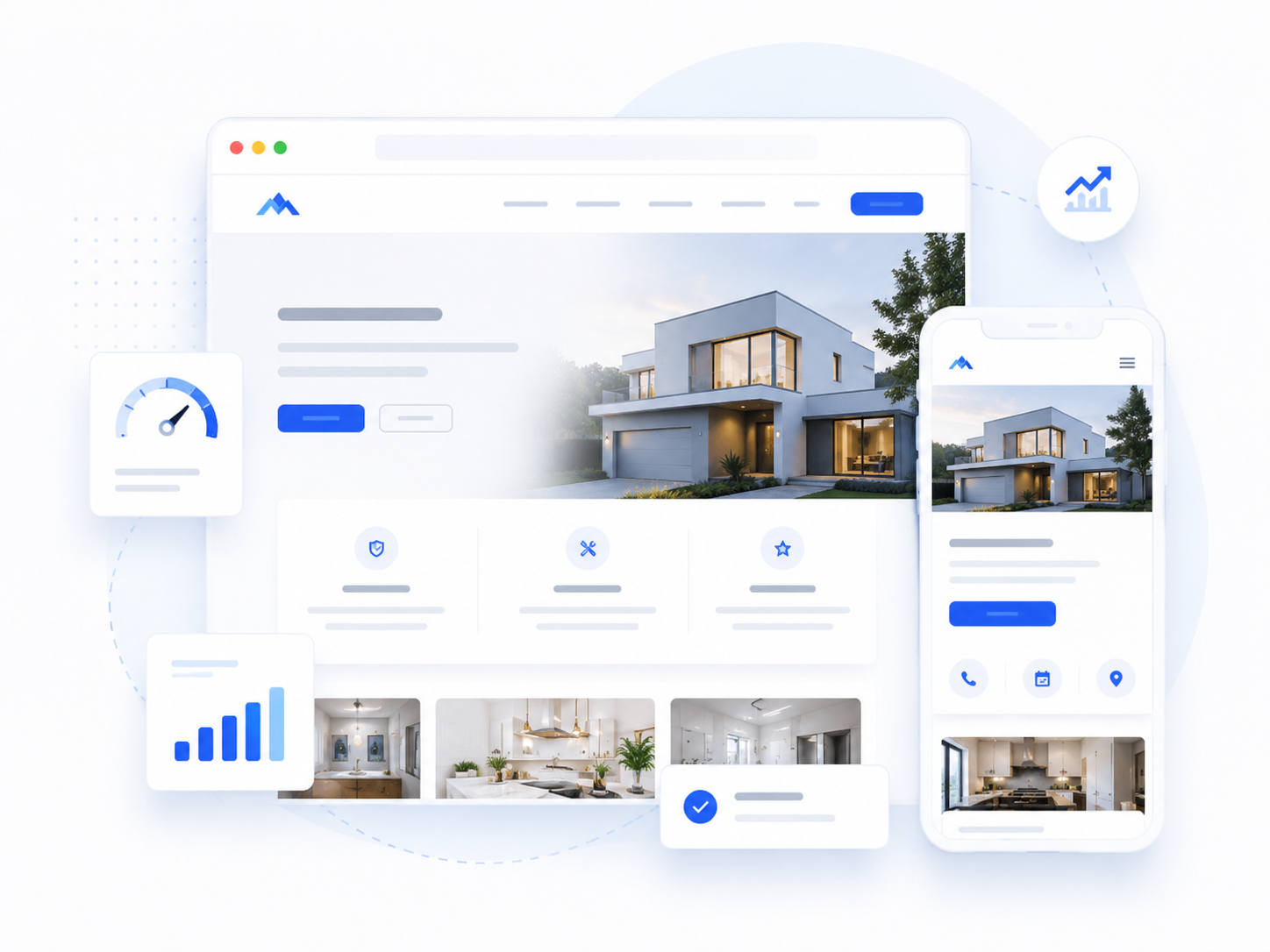 Website design illustration